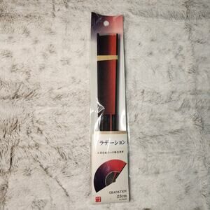 Japanese Folding Fan, Black and Red
